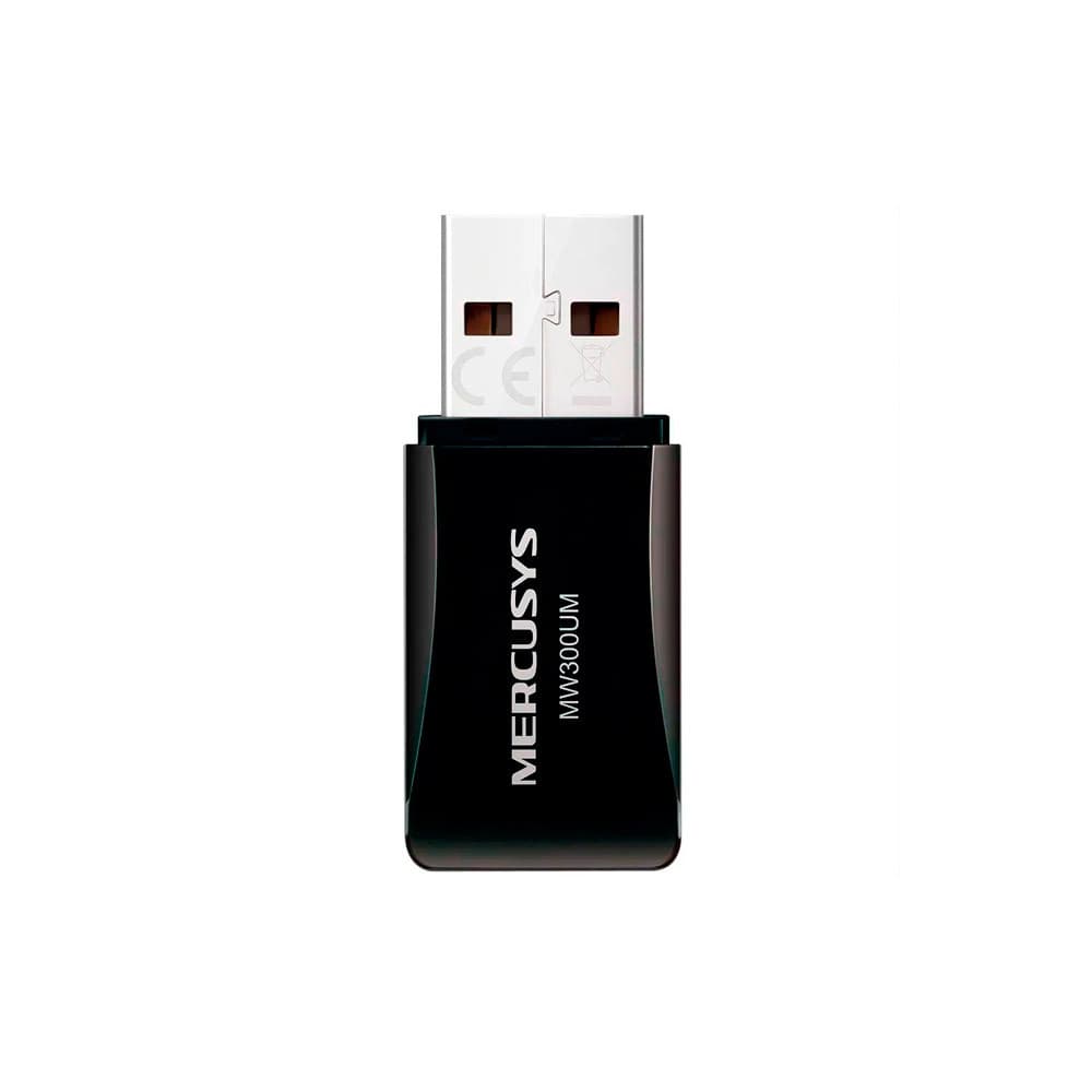 Adaptador WiFi Mini USB Mercusys, Wireless, N300 300Mbps, MW300UM