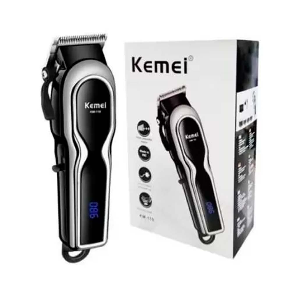 Maquina De Cortar cabelo Barbeador Profissional Bivolt KEMEI