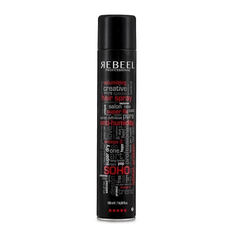 Hair Spray Rebeel Super Fix - 500ml - Fixador de cabelos forte
