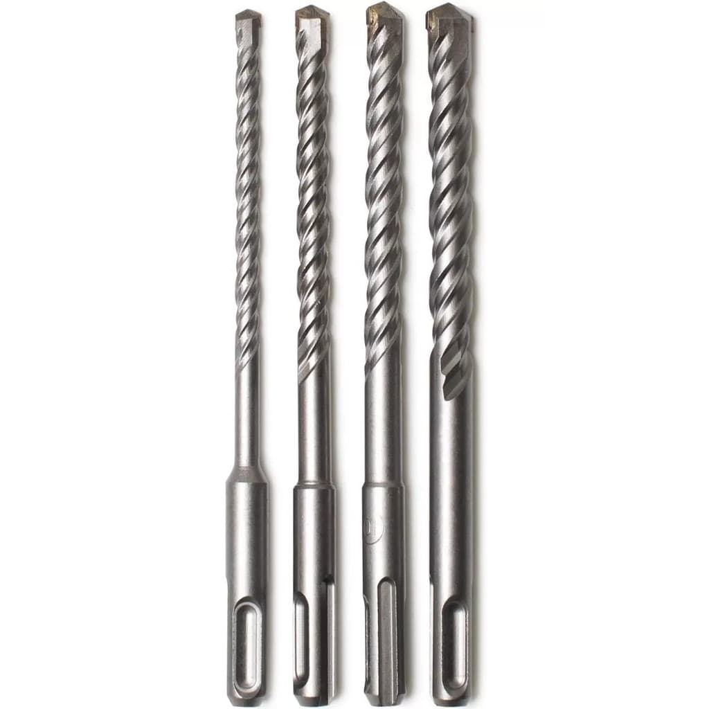 Jogo de Broca SDS para Martelete 5, 6, 8 e 10mm Concreto Parede Kit Brocas Encaixe SDS Plus Widea