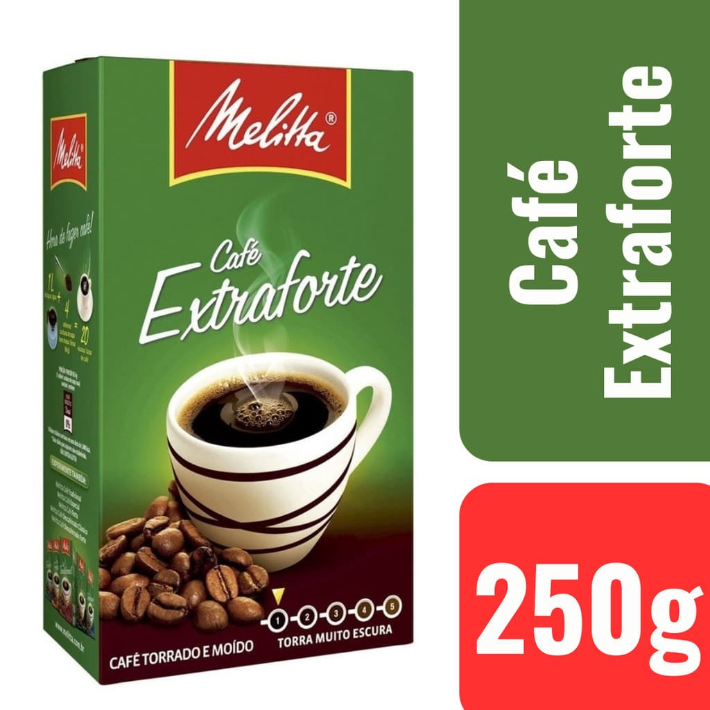 Combo 3 Melitta Café Em Pó À Vácuo Extraforte Melitta 250g