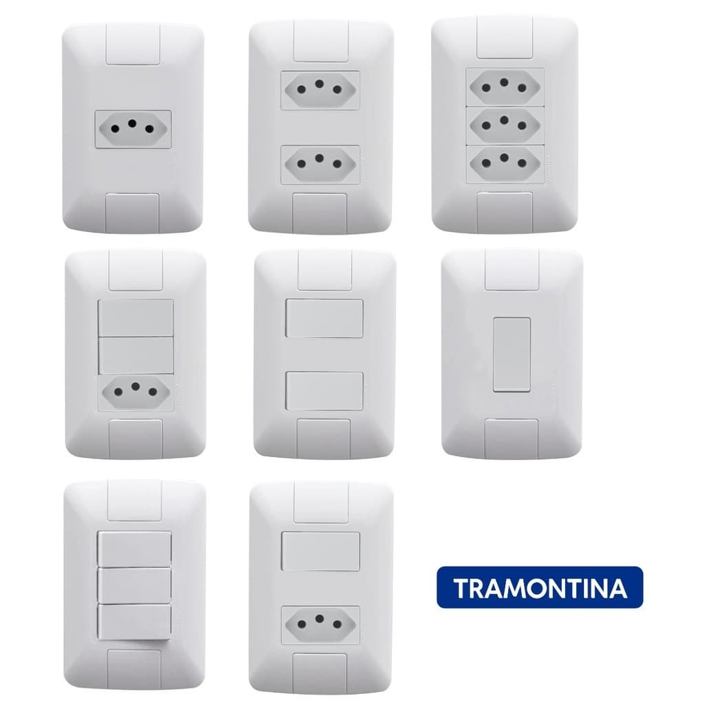 Conjuntos 4X2 Tomadas e Interruptores Linha Aria Tramontina