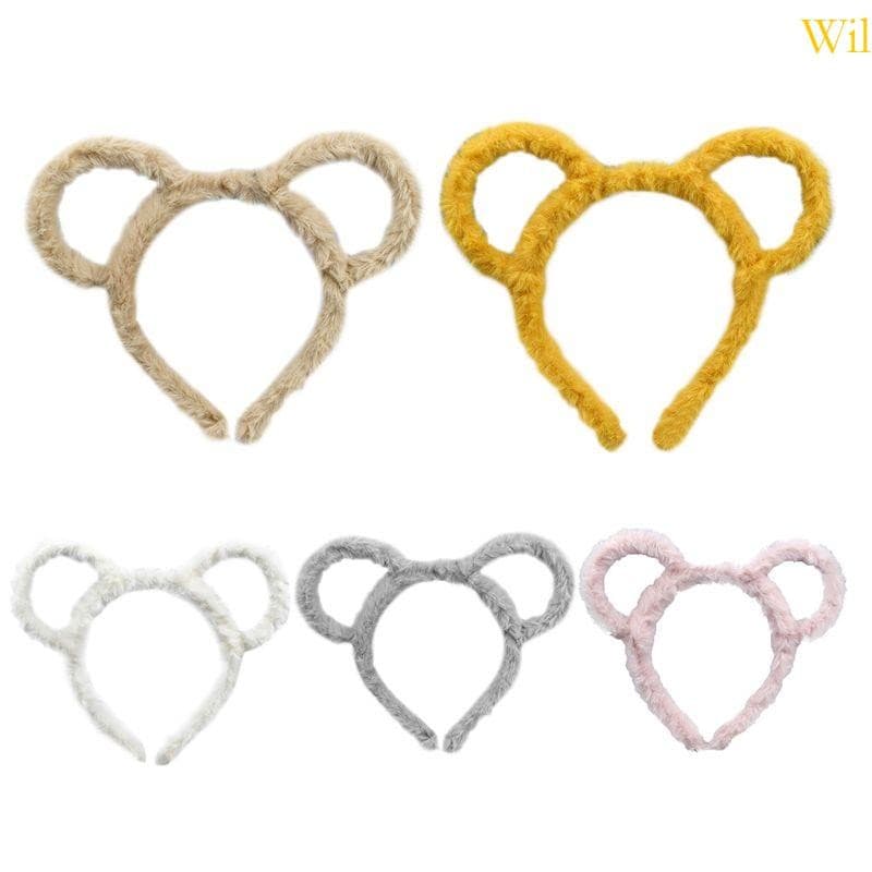 Wil Orelhas Urso Pelúcia Hairband Headpiece Meninas Fotografia