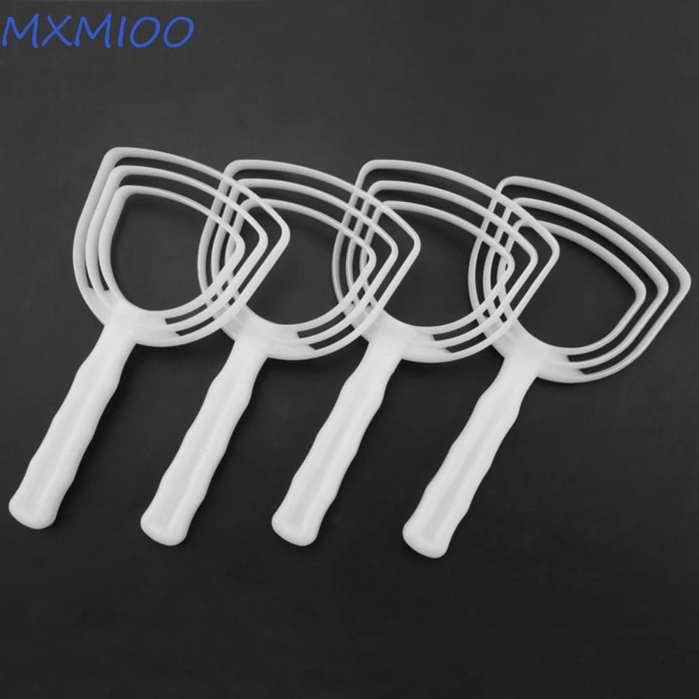 MXMIOO 4 Peças De Escamas De Peixe , Raspador De Carne De Plástico Osso Manual Branco Para Uso Doméstico