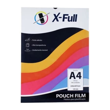Pouchfilm Plastificação A4 220x307mm 0,05mm - 100 Folhas | Ideal para Certificados e Impressos