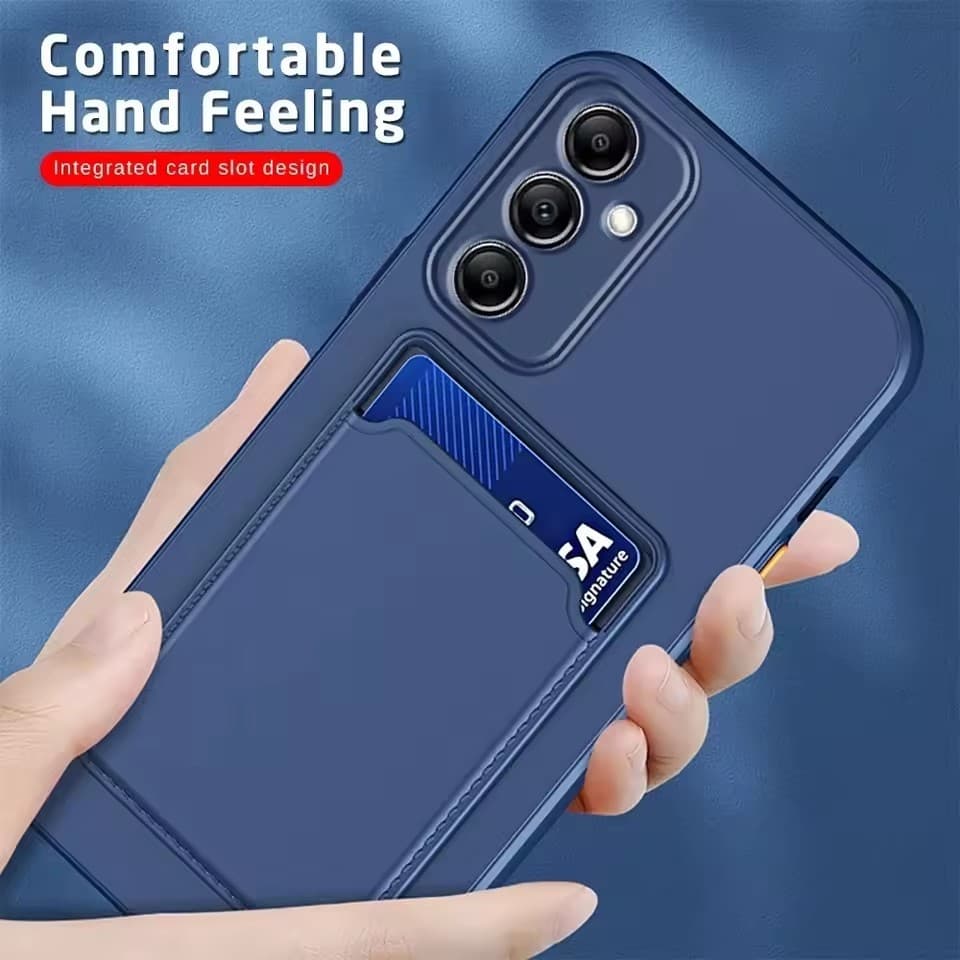 Capa De Silicone Macio Para Cartão , Carteira Samsung Galaxy A07 A17 A37 A57 A06 A16 A26 A36 A56 A05S A05 A15 A35 A55