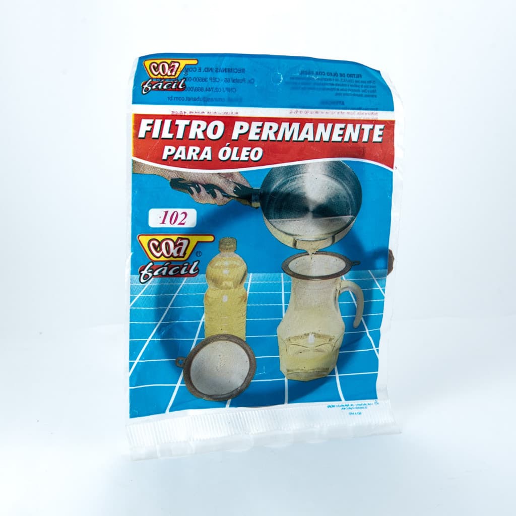 Kit com 5 Filtro Coador para Óleo De Cozinha 102 Permanente Coa  Fácil
