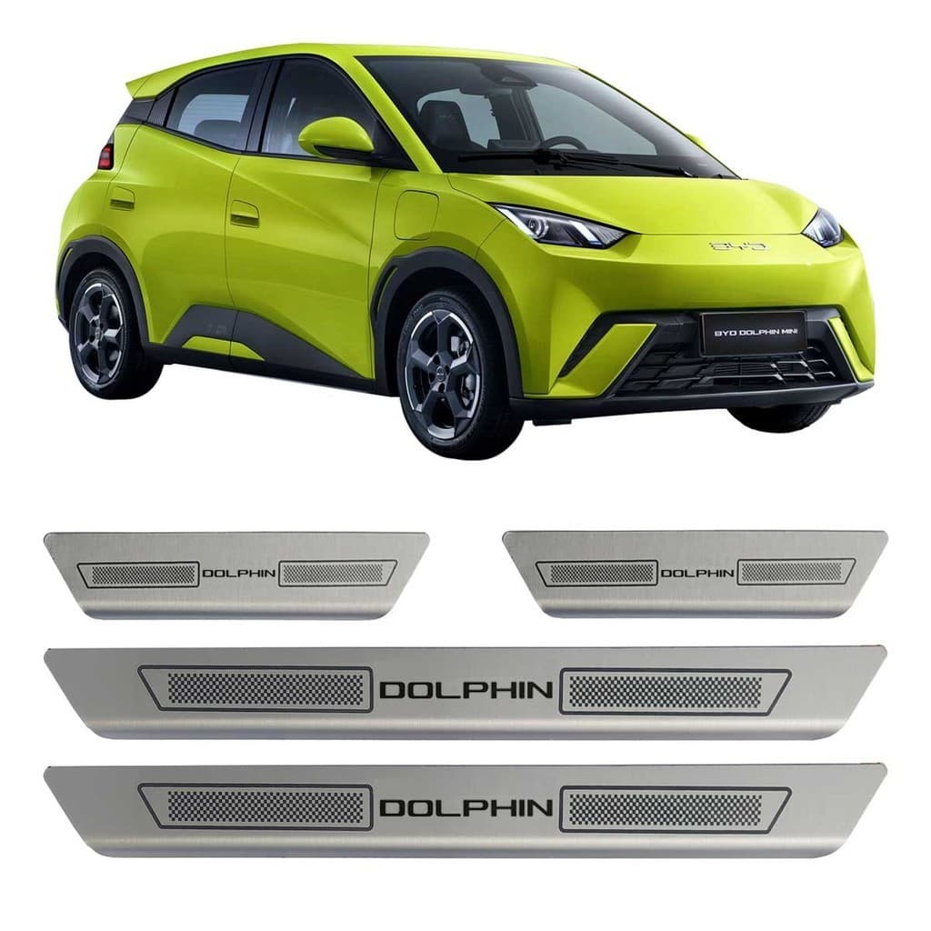 KIT SOLEIRA DE PORTA AÇO INOX ESCOVADO BYD DOLPHIN MINI