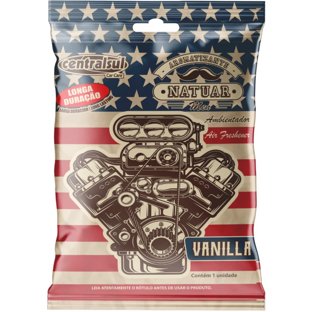 AROMATIZANTE MINIATURA NATUAR MEN VANILLA CENTRALSUL