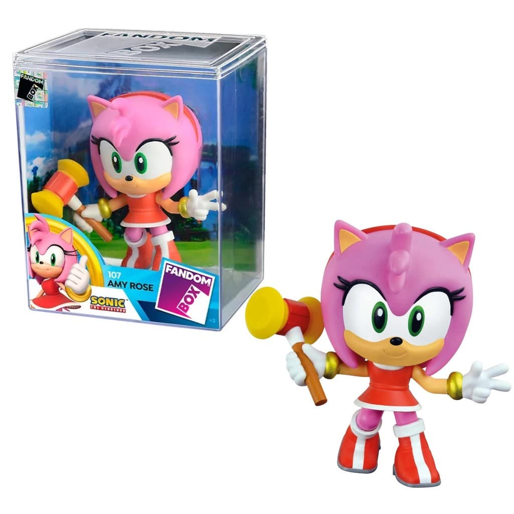 Boneco Colecionável Fandom Box Amy Rose - Turma do Sonic