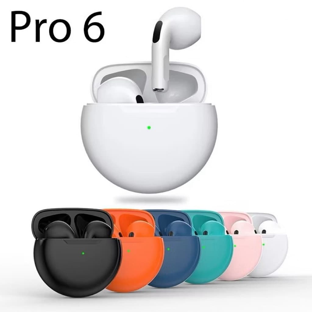 Air Pro 6 TWS Fones De Ouvido Bluetooth Sem Fio Fones De Ouvido Esportivos