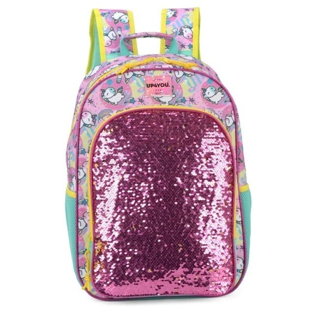 Mochila de Costas - Lantejoula Unicórnio