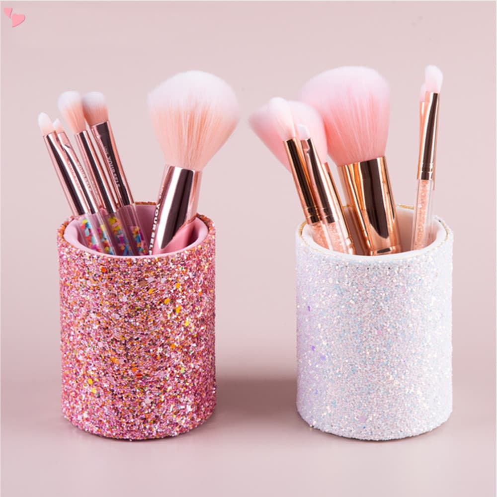 Caixa Organizadora De Lápis De Maquiagem Cosméticos Porta-Copos Bling Organizador De Viagem Multiuso