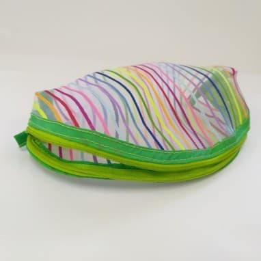 kit 3un Estojo Escolar / Necessaire Bolsinha Multiuso Maquiagem Penal Nylon 20X6,5X10Cm