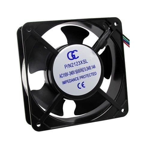 Microventilador Ventoinha Cooler 120x120x38 Bivolt 110V 220V Metálico