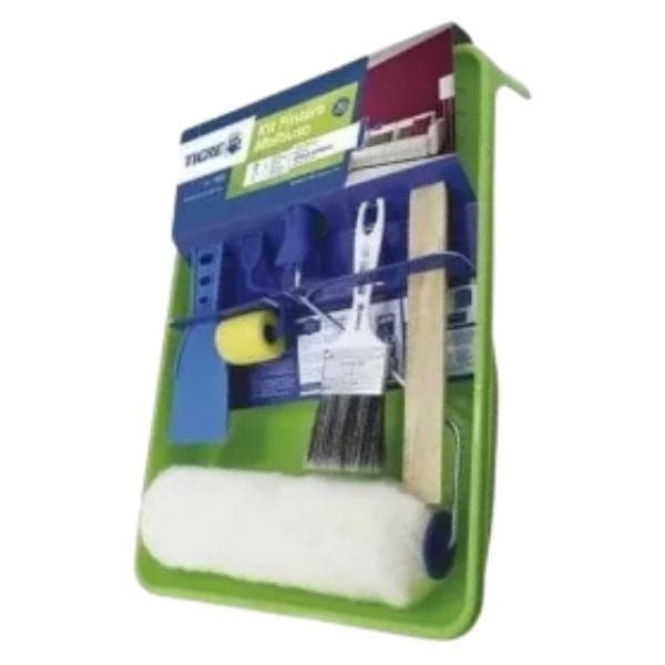 Kit bandeja para pintura reboco com 7 peças verde 1522 Tigre