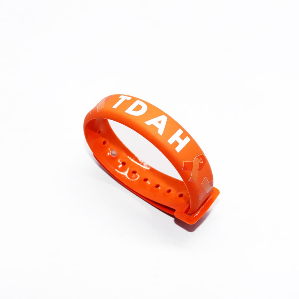 PULSEIRA BRACELETE DE IDENTIFICAÇÃO TDAH DEFICT DE ATENCAO AJUSTAVEL REGULAGEM - NÃO PERSONALIZAVEL