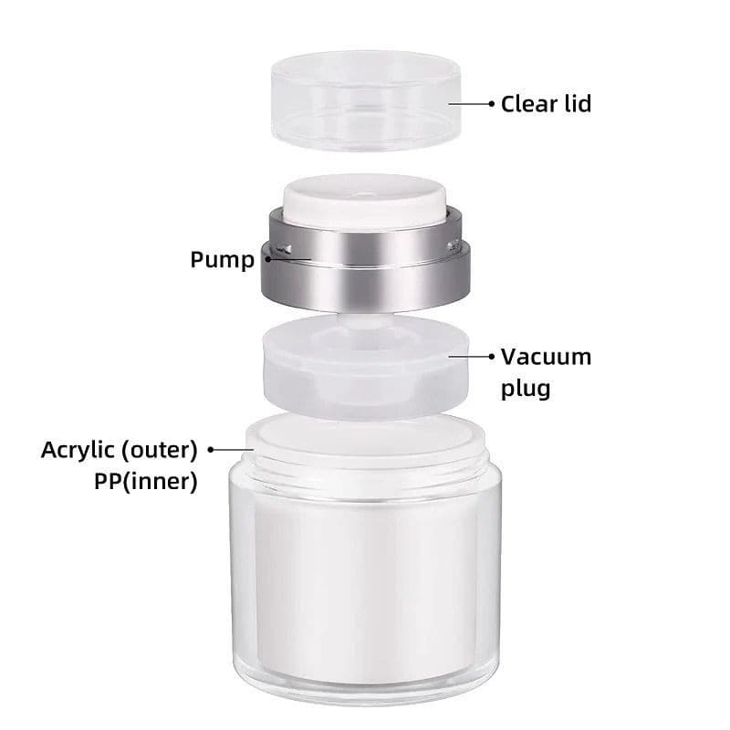 Frasco Air Pump Hermético Gel Unhas Alongamento 15ml