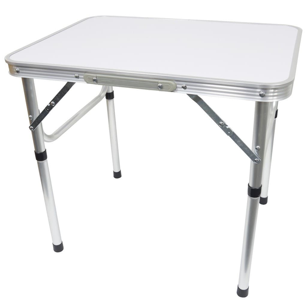 Mesa de Camping Praia Dobrável 60x45 em Alumínio e Vira Maleta IWMCD-6045 Importway