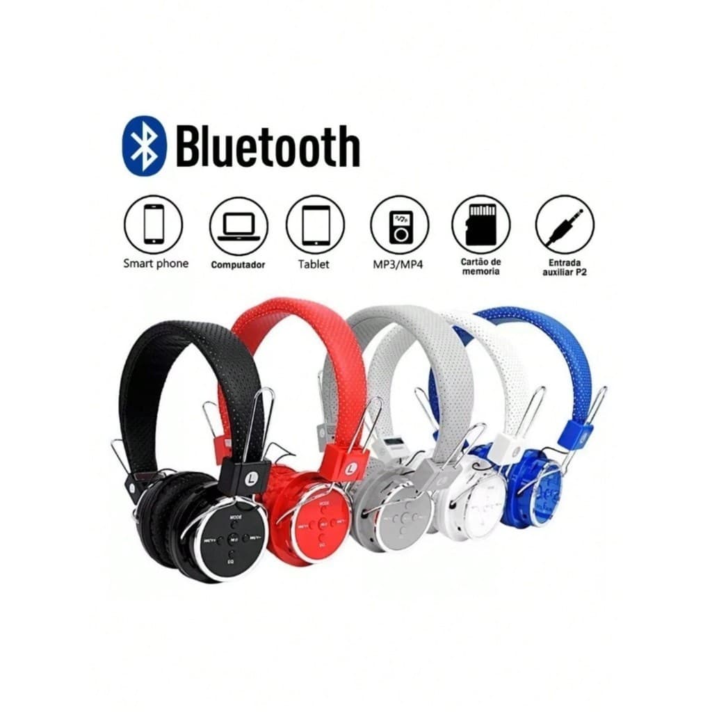 Fone Ouvido Bluetooth P2 B05 Sd Fm Celular Micro 4.1 S/fio