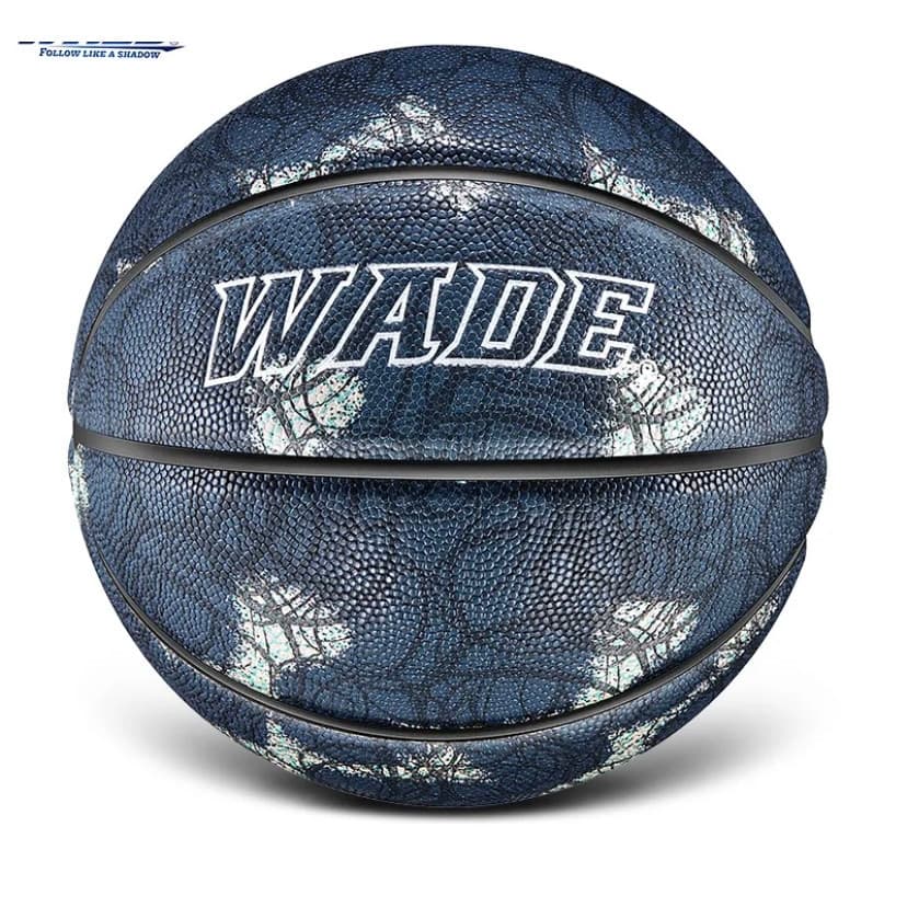 Bola Basquete Tamanho Oficial Couro Pu Tie Dye + Bomba De Ar