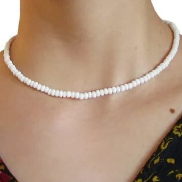 Gargantilha missangas colar moda colar verão bijuteria praia chocker colar micanças gargantilha ajustável
