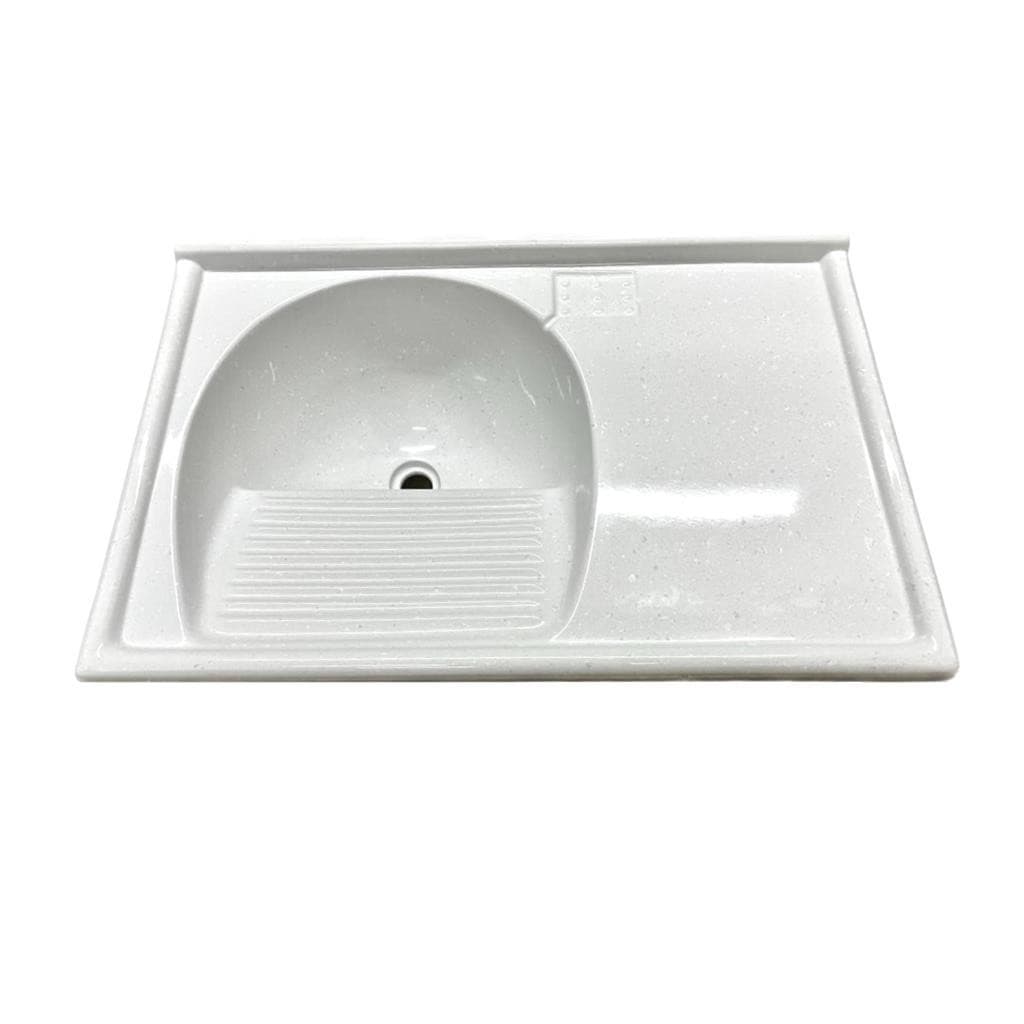 Tanque Sintetico Bancada Lavanderia 79cm Branco Gelo Rorato