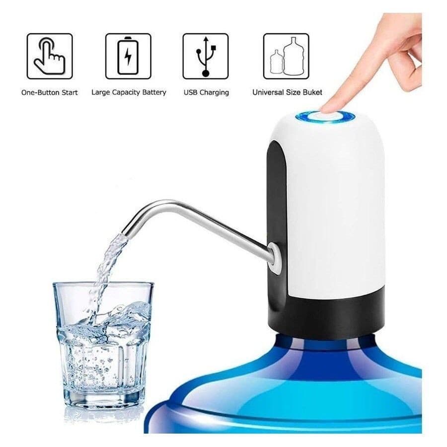 Bomba Elétrica para Galão de Água Universal com Carregamento USB