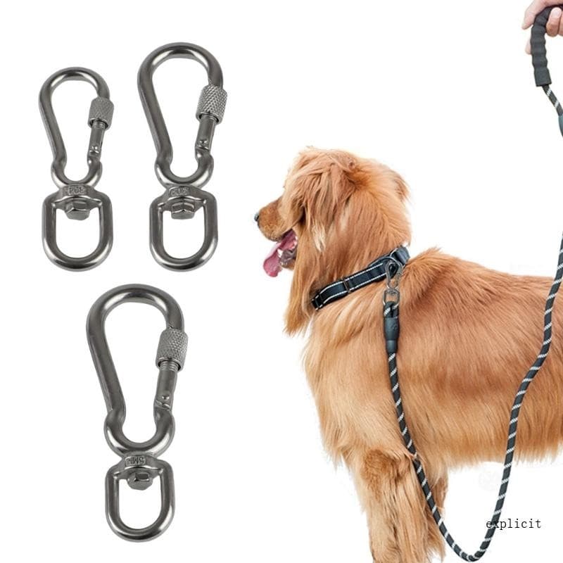 Exp Mosquetão Aço Inoxidável , Fivelas Para Animais Estimação Ligação Trelas Cães , Corrente