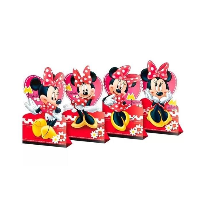 Decoração de Mesa Minnie - 4 unidades