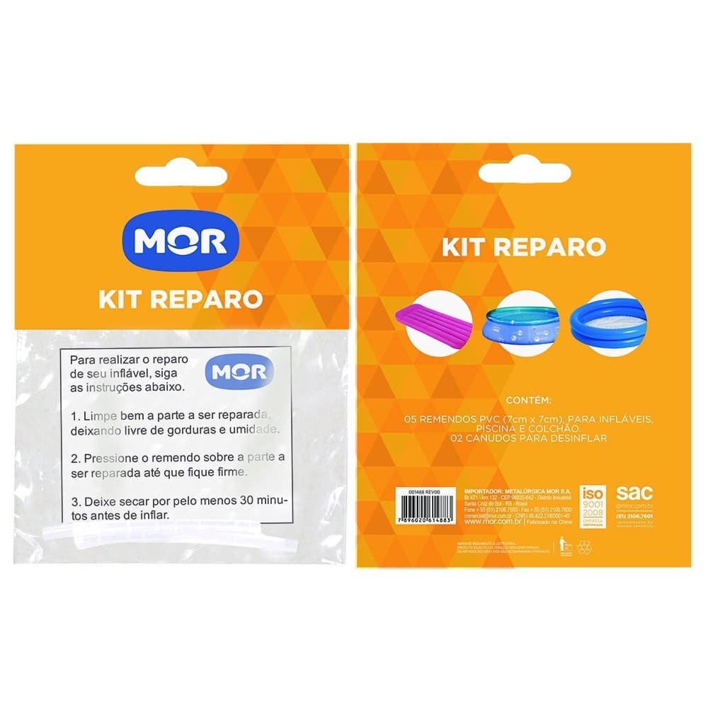 KIT Reparo Adesivo Para Infláveis Piscinas E Colchão 1488 MOR