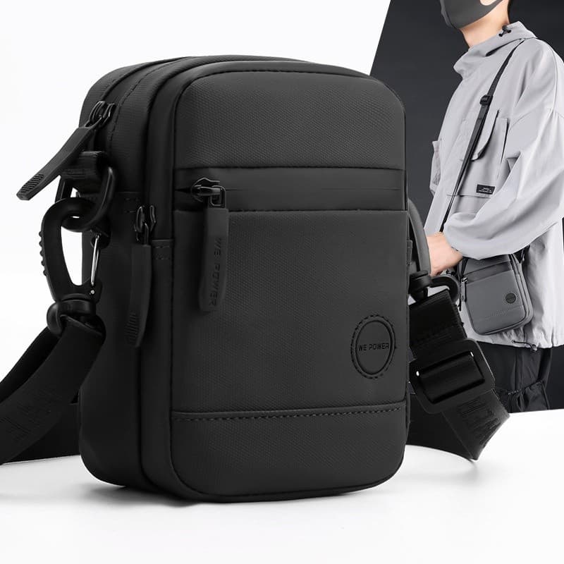 Nova Bolsa Sling Para Homem Pequena Mini Telefone Celular Com Um Só Ombro Multi-Funcional Cintura