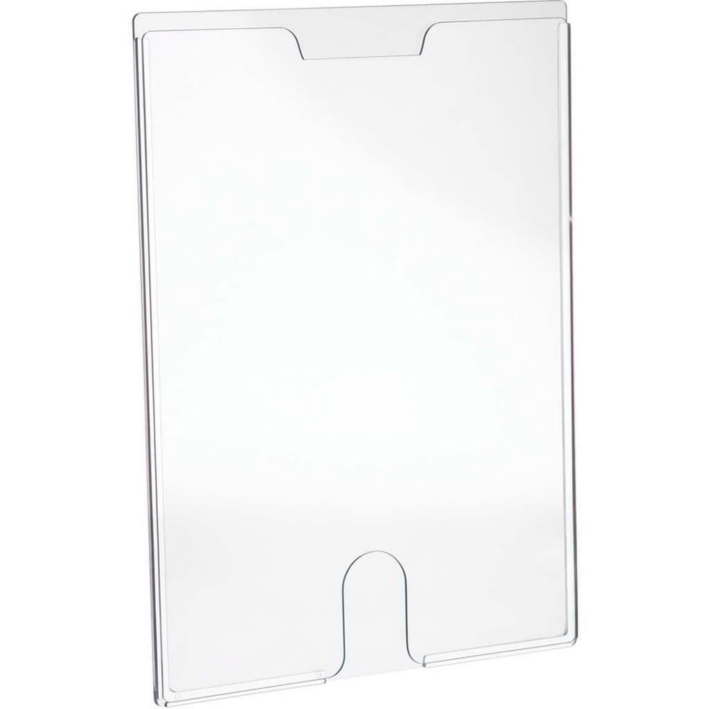 Display Expositor de Folheto e Informativo Office 32x24cm A4 Dupla Face Vertical Horizontal Cristal