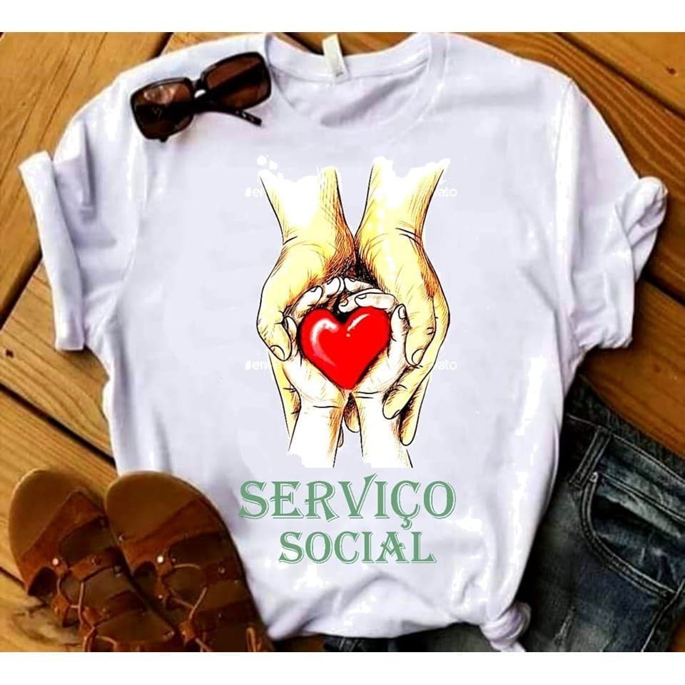 Camisa Camiseta  Serviço Social Blusa T-shirt 684 SH. CP Assistente Social