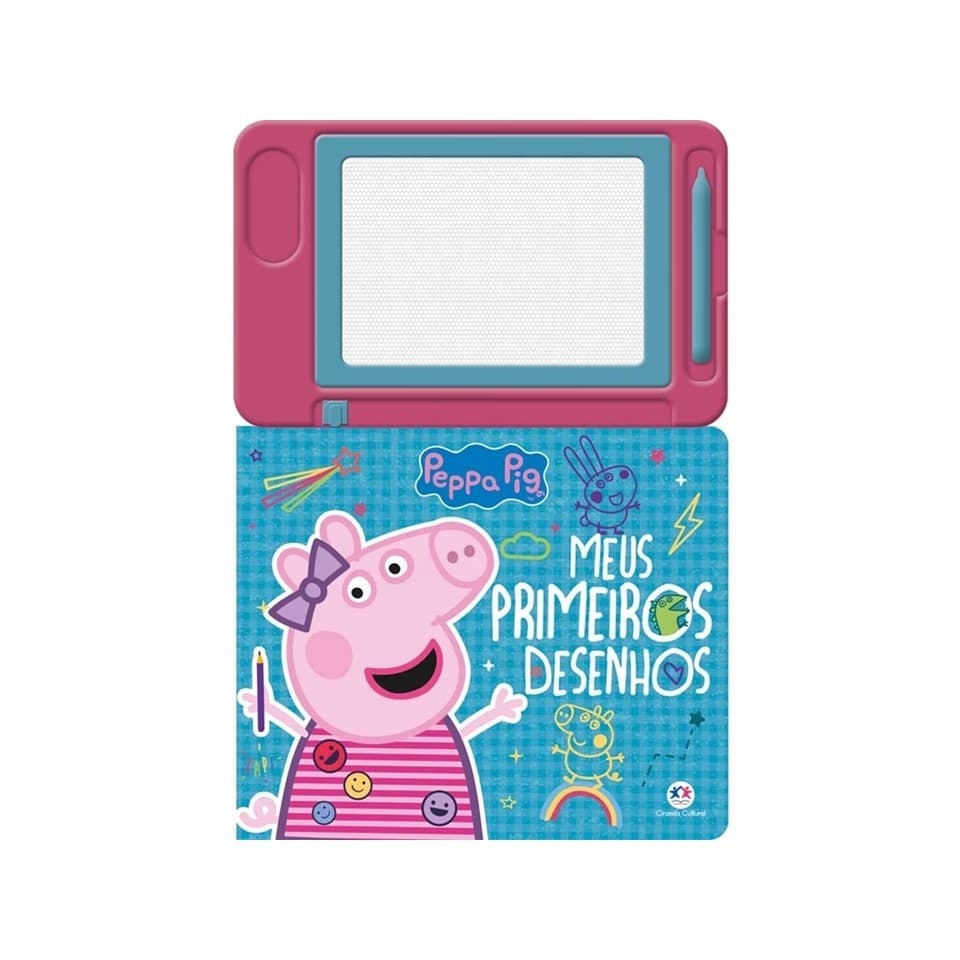 Livro com Lousa magnética Peppa Pig - Meus primeiros desenhos