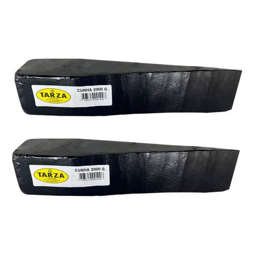 Par Cunha Para Rachar Lenha 2kg Forjada Tarza 2un