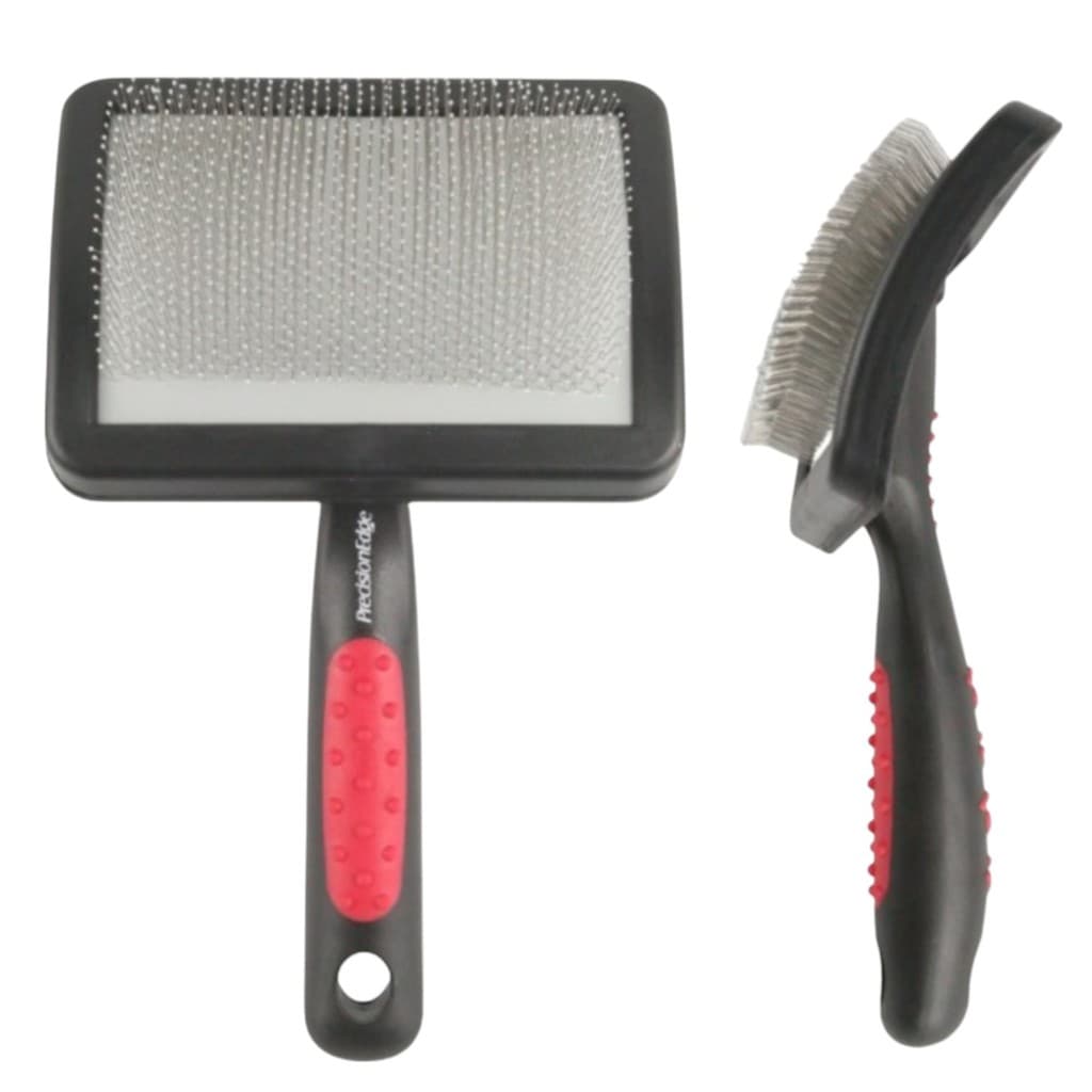 Rasqueadeira Curva Grande Com Bolinhas Precision Edge Para Cães E Gatos