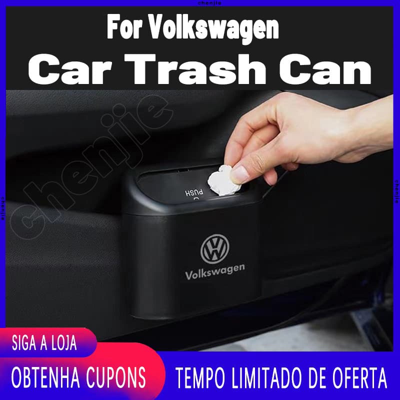 Alta Qualidade Para Volkswagen VW ABS Lixeira Portátil Multifuncional Carro/De Caixa De Areia Gatos/Organizador De Armaz
