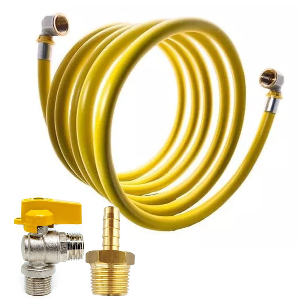 Kit 6 Metros Tubo Gas Cozinha Pex Registro Cotovelo 16mm