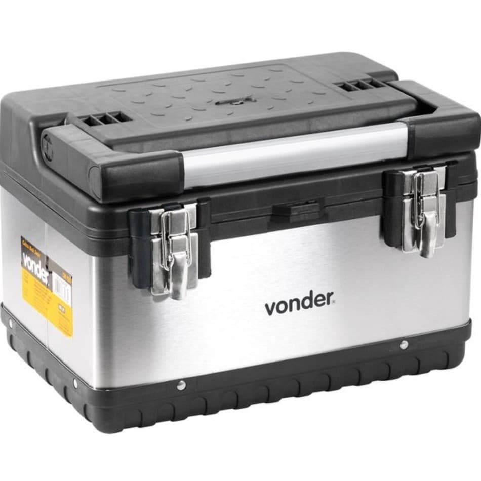 Caixa Ferramentas Baú Plastica Inox VONDER CBI-020