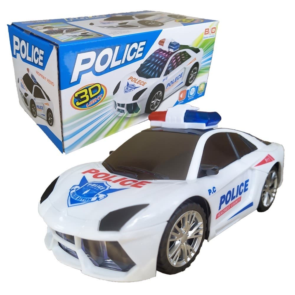 Brinquedo Carrinho De Polícia Carro Luzes Som e movimento
