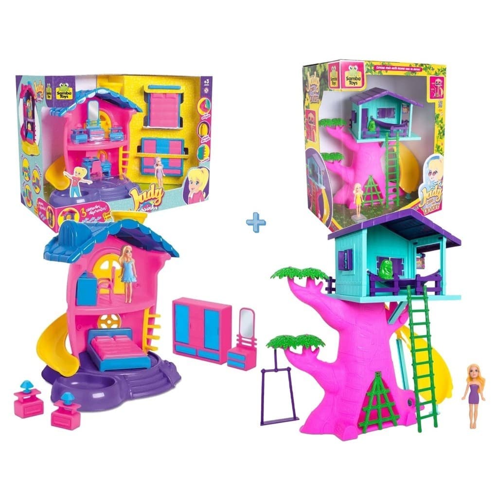 Judy Casa na Arvore mais quarto casinha de boneca Kit
