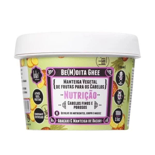 Máscara de Nutrição Lola Cosmetics Bemdita Ghee Abacaxi e Manteiga de Bacuri 100g