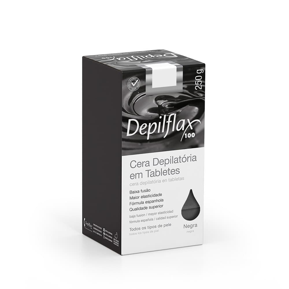 Cera Quente Depilatória Negra Depilflax 250g