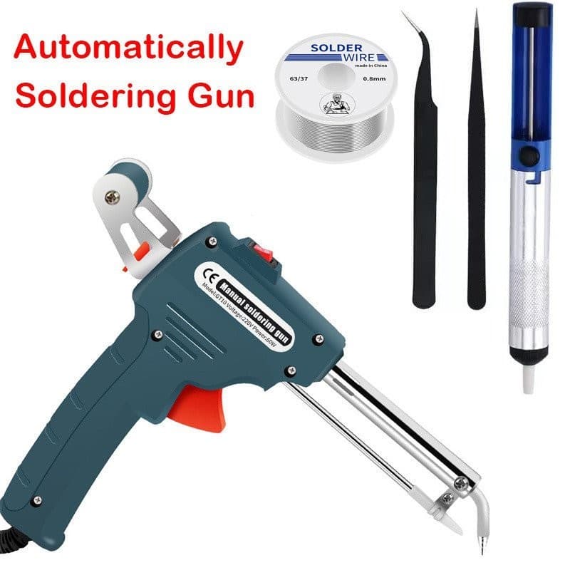 110V/220V 60W EUA/UE correia de aquecimento interna plug manual pistola de solda automática de alimentação de estanho