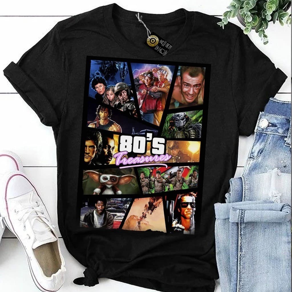 Camisa Camiseta Filmes Anos 80 100% algodão