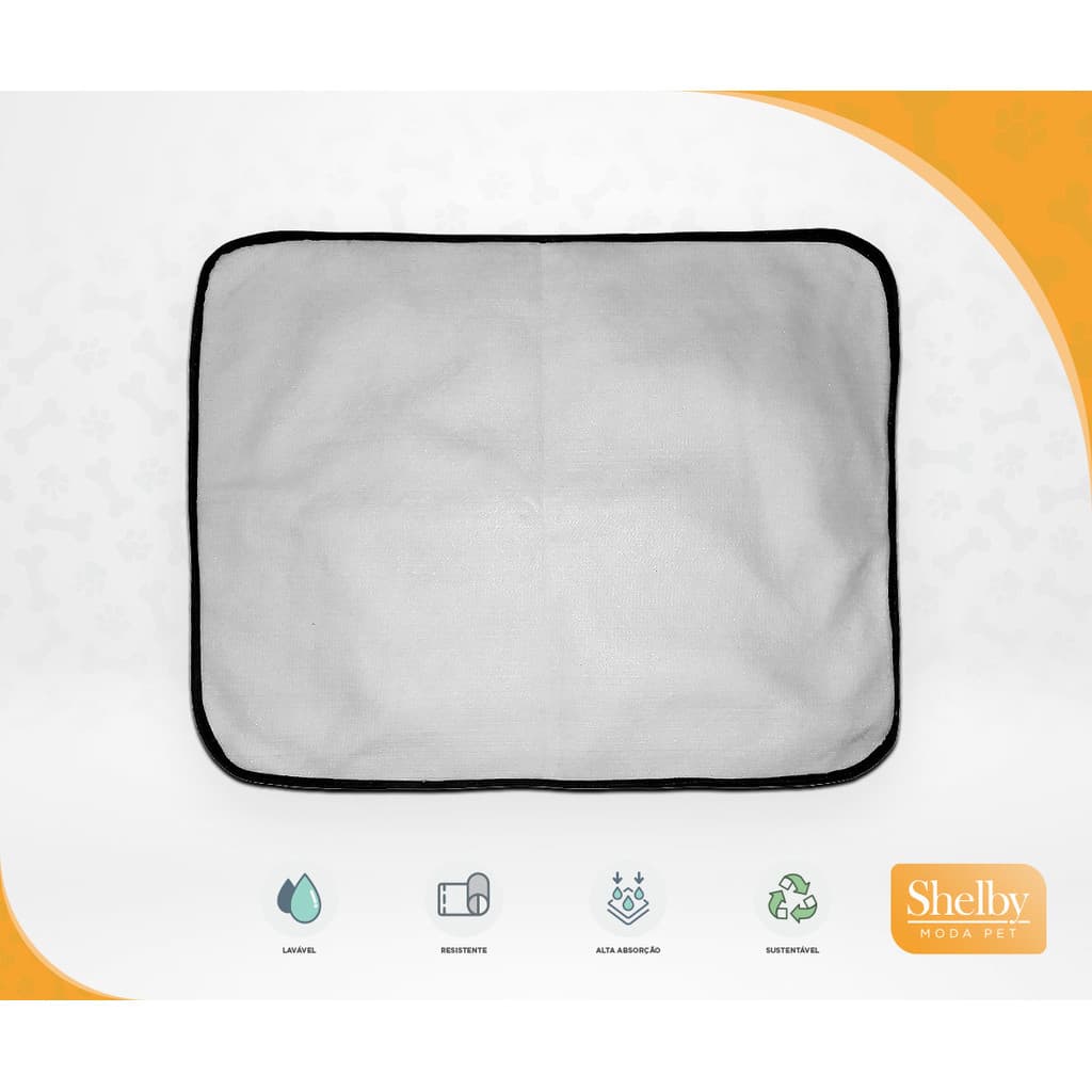 Tapete pet lavável adestramento higiênico 10 un PP 40x50cm