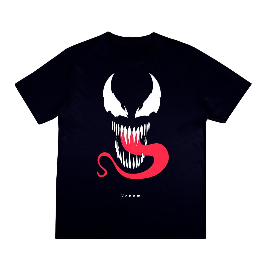Camiseta Básica VENOM Homem Aranha Estampa DTF Infantil Unissex Menino Menina 100% Algodão Confortável Presente
