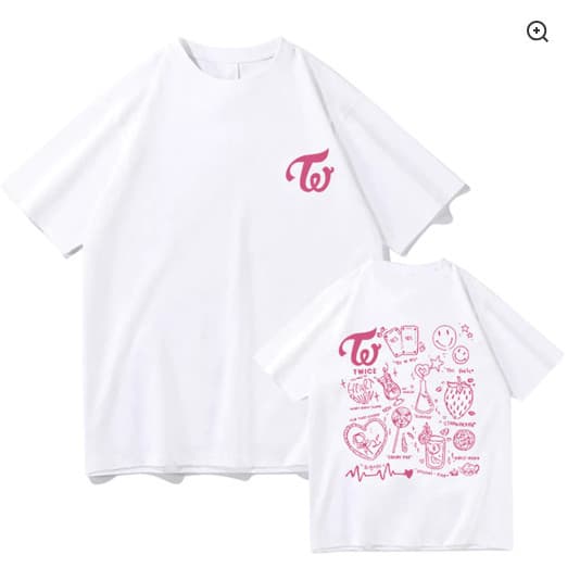 Camiseta Twice Kpop Group Unissex Camisa Algodão Blusa 30.1