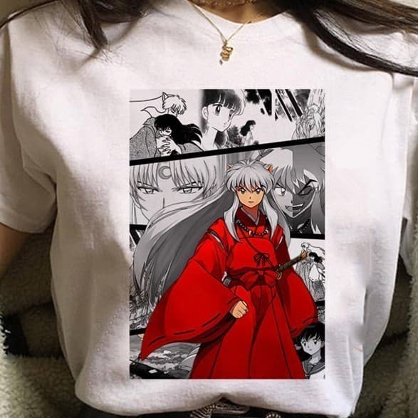 Camiseta Básica Algodão Unissex Anime Inuyasha ! ref